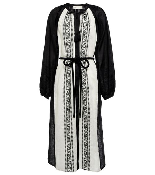 Tory Burch Embroidered linen kaftan