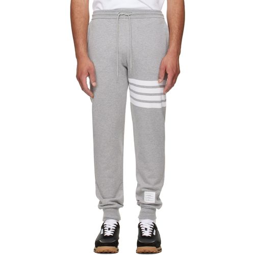 Gray Classic Loopback 4-Bar Sweatpants