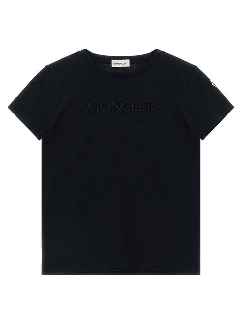 Logo-Embroidered Cotton Jersey T-shirt — Black