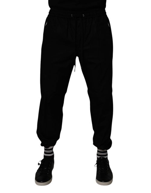 Cotton Joggers — Black
