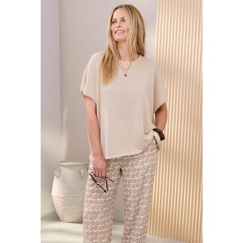 Cotton Traders Women's Relaxed Fit Jumper in Light Sand