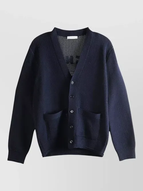 Givenchy - v-neck cardigan with long sleeves and pocket