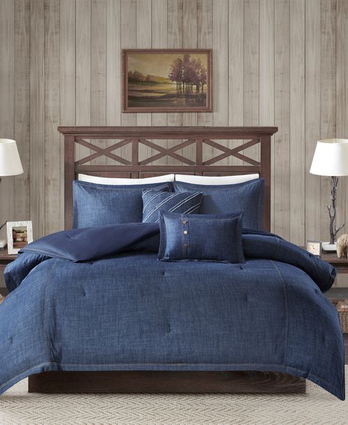 Perry 5-Pc. King/California King Denim Comforter Set
