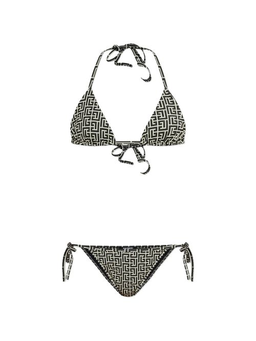 Labirinto-Print Bikini — Black