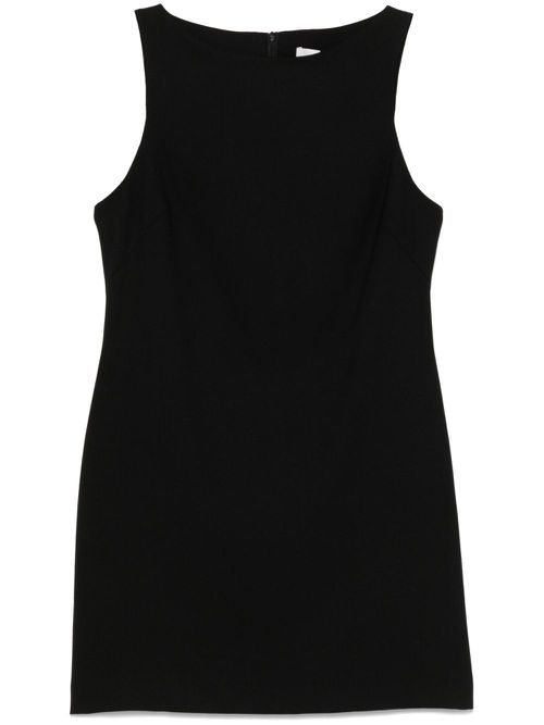 Crepe shift dress - Black