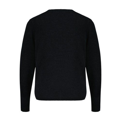 Wool Knit Sweatshirt — Black