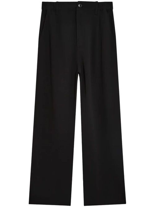 Pleat-detailing tailored trousers - Black