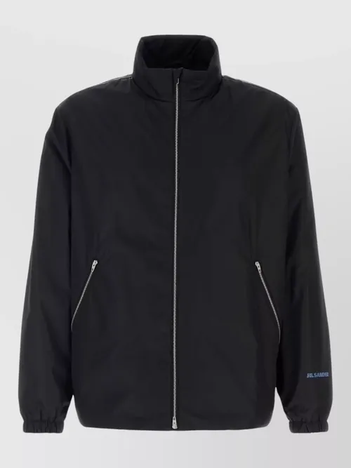 Jil Sander - polyester jacket high collar elastic cuff