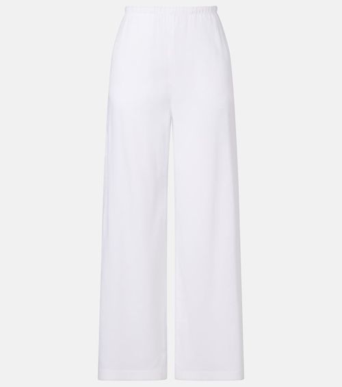 Destino linen-blend wide-leg pants