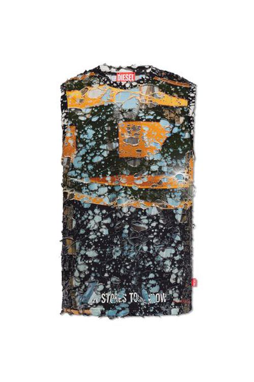 Diesel T-Bisco-Peel Distressed Tank Top