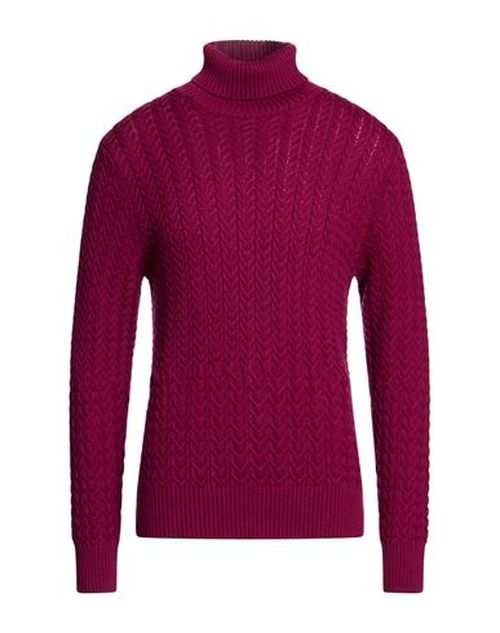 By Slowear Man Turtleneck Mauve Size 40 Virgin Wool