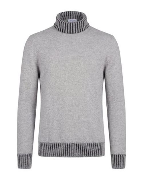 Man Turtleneck Light grey Size 40 Virgin Wool
