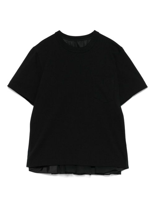 Panelled T-shirt - Black