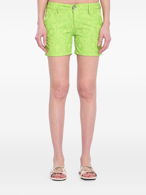 Floral-pattern shorts - Green