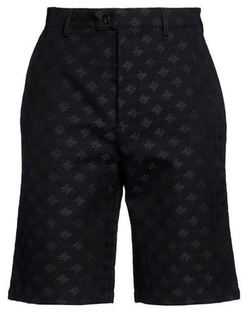 Man Shorts & Bermuda Shorts Black Size 30 Cotton, Virgin Wool