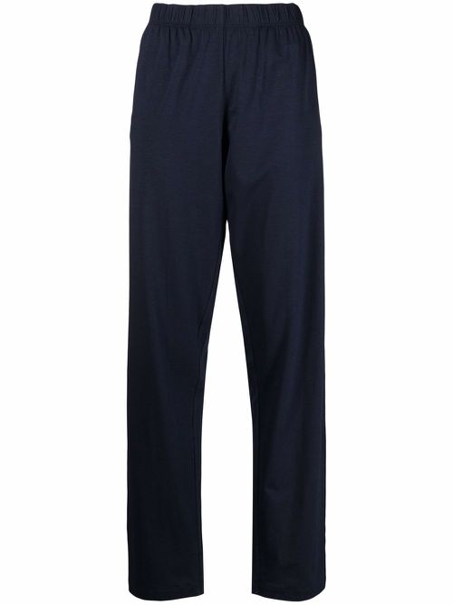 High-waisted pajama bottoms - Blue
