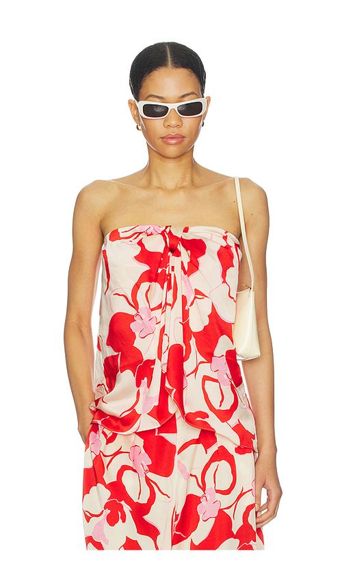 MISA Los Angeles Pixie Top in Red. XS. Also in XXS, S, M