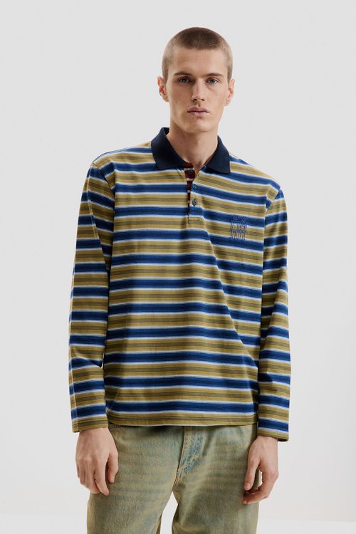 Striped polo shirt