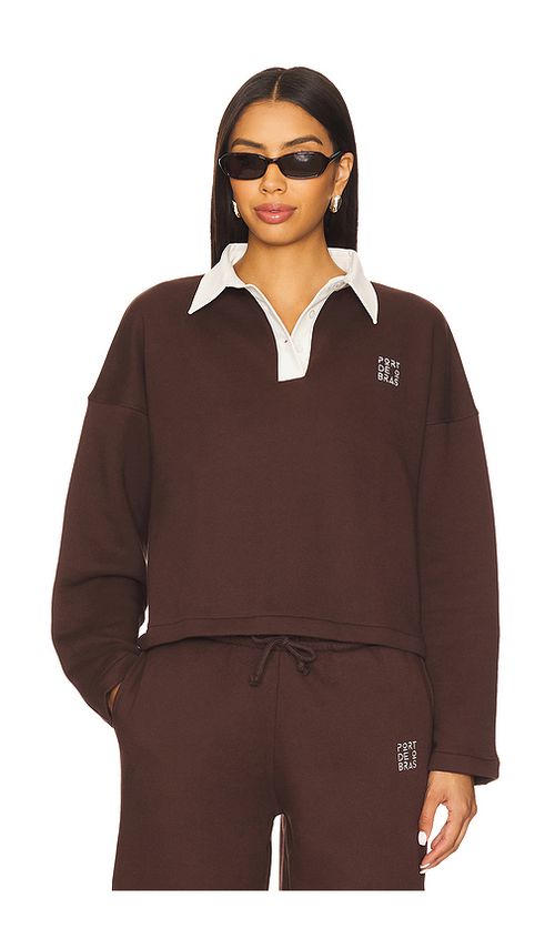 Port de Bras Sofia Sweater in Chocolate. XL. Also in