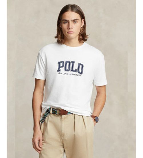 Polo Ralph Lauren for man. 710934714002 T-shirt white logo (XL), Casual, Cotton, Short sleeve