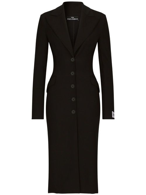 KIM DOLCE&GABBANA tailored single-breasted trench coat - Black