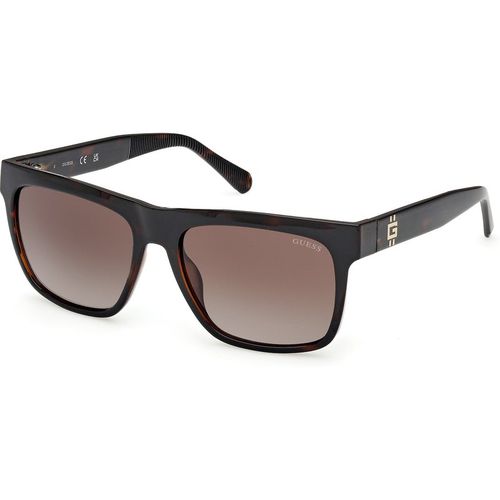Guess Hombre Guess GU00222 52F Gafas de sol Inyectado la Habana Marrón Cuadrada Norma
