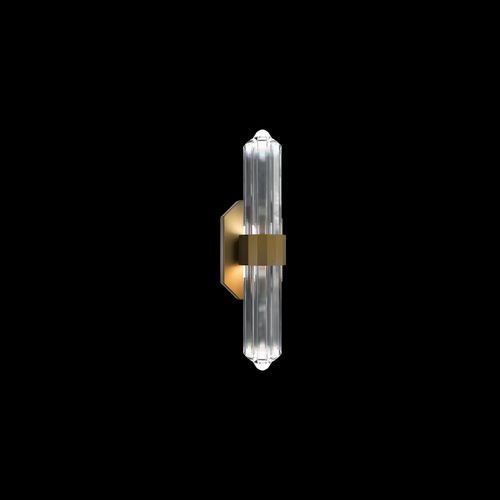 Aged Brass LED Wall Sconce from the Silo Collection
