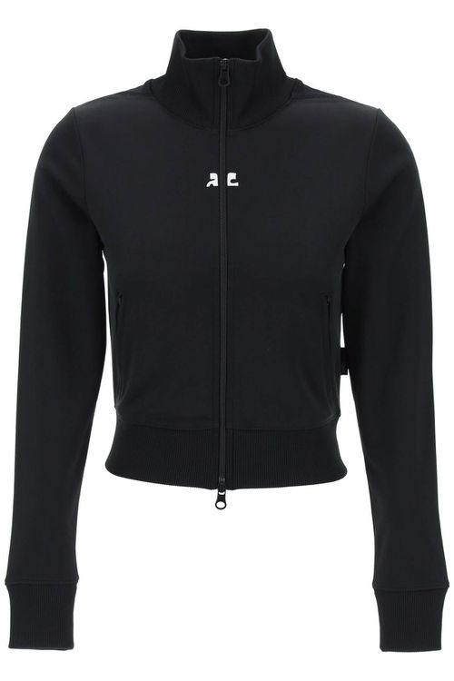 -Track Jacket In Jersey Interlock-Donna