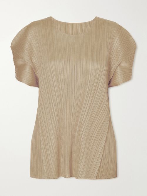 Bouquet Plissé Blouse - Neutrals