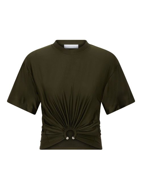 Rabanne cropped t-shirt - Green