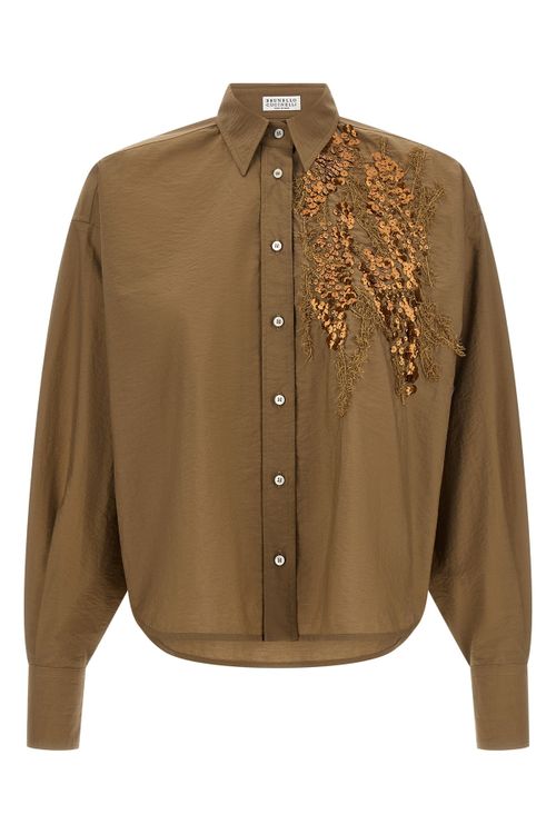 'Dazzling Seabed Embroidery' Shirt