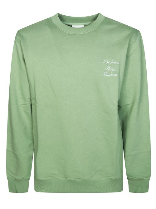 Men's Slogan Sweatshirt with Calligraphy Print