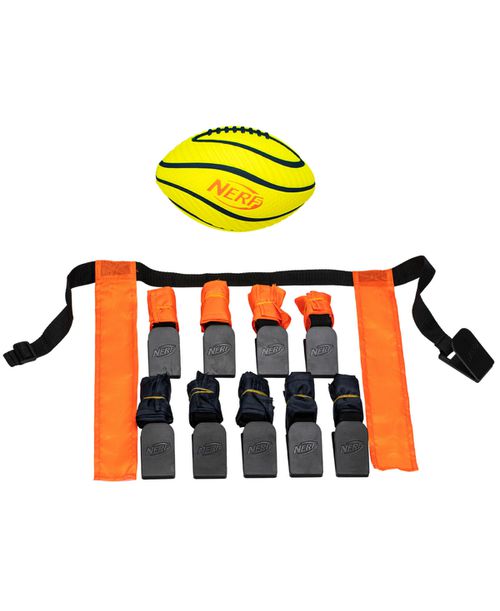 Nerf 5 v 5 Youth Flag Football Belts and Football Set - Multi