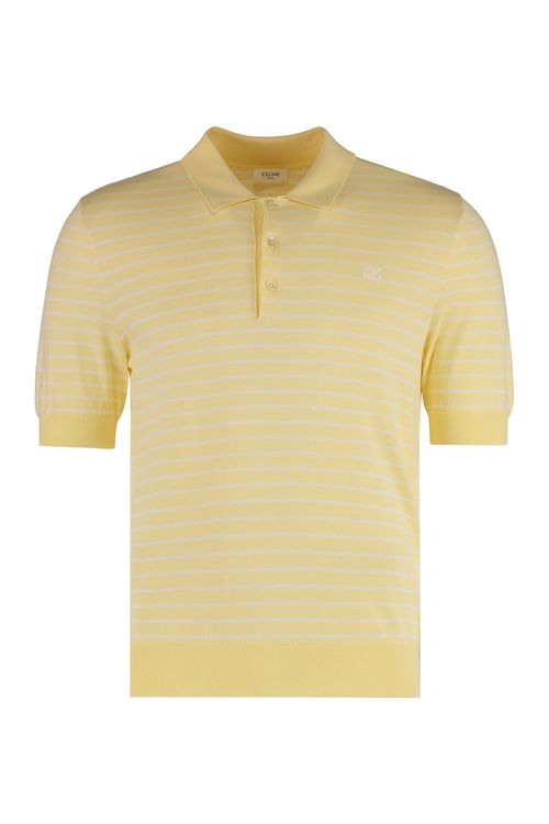Short-sleeved Polo Sweater in Fine Cotton