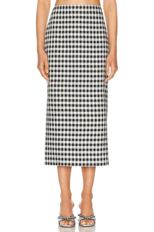 A.L.C. Phoebe Skirt in Black & Cream - Black,White.  0 also in