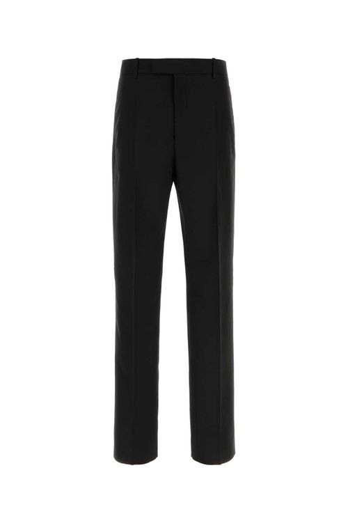 Virgin Wool Trousers — Black