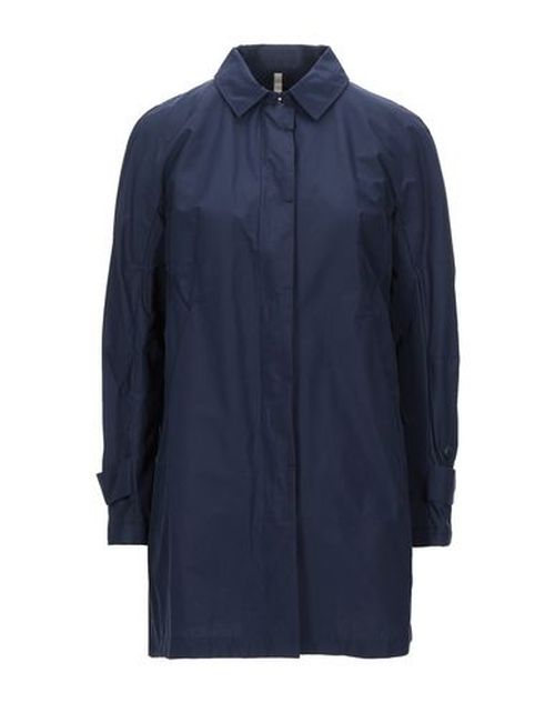 Woman Overcoat & Trench Coat Midnight blue Size 10 Polyester, Cotton