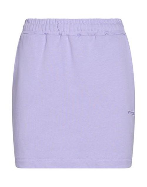Woman Mini skirt Lilac Size XS Cotton