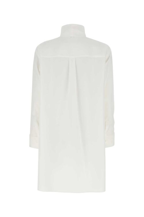 Ivory Crepe Oversize Blouse