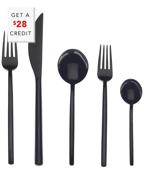5Pc Flatware Set With $28 Credit