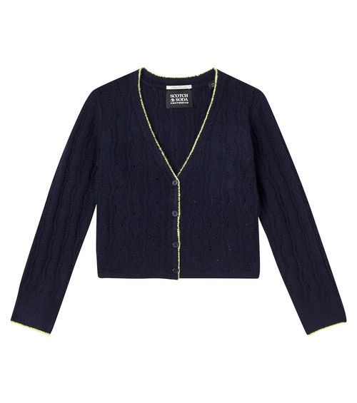 Cable-knit cardigan