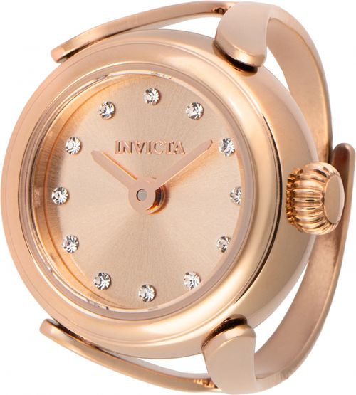 Mini Angel Quartz Crystal Rose Gold Dial Ladies Watch 48575