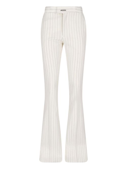Tailored Stretch Virgin Wool Trousers for Women