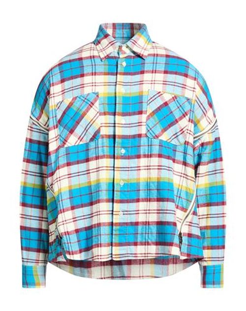 Man Shirt Azure Size 2 Cotton