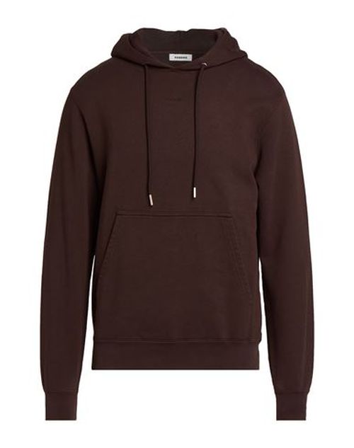 Man Sweatshirt Dark brown Size XS Cotton, Elastane