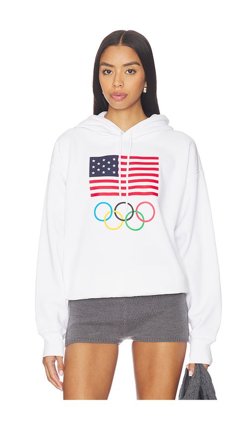 Polo Ralph Lauren Seasonal Fleece Hood Sweatshirt in White. M. Also in XS, S, L