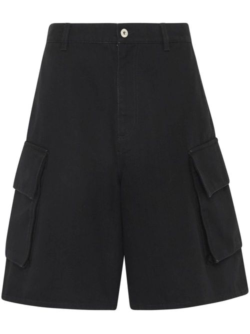 Cargo denim shorts - Black