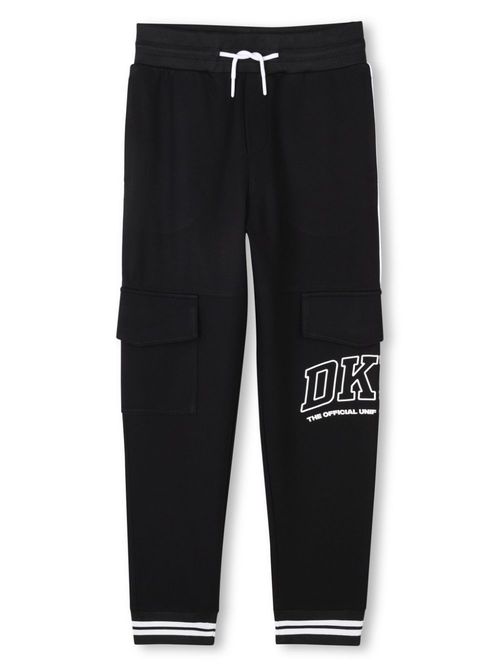 Logo-appliqué track pants - Black