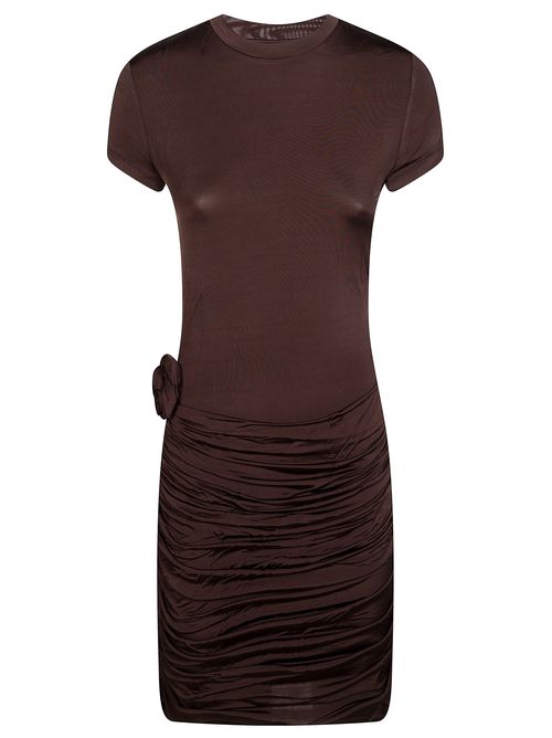 Ruched Knit Dress