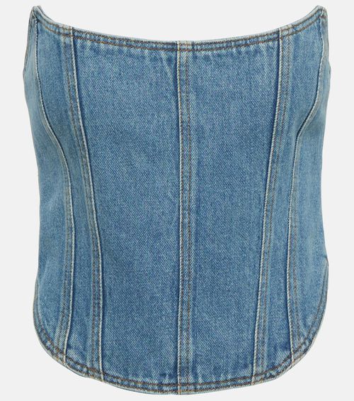 Denim bustier